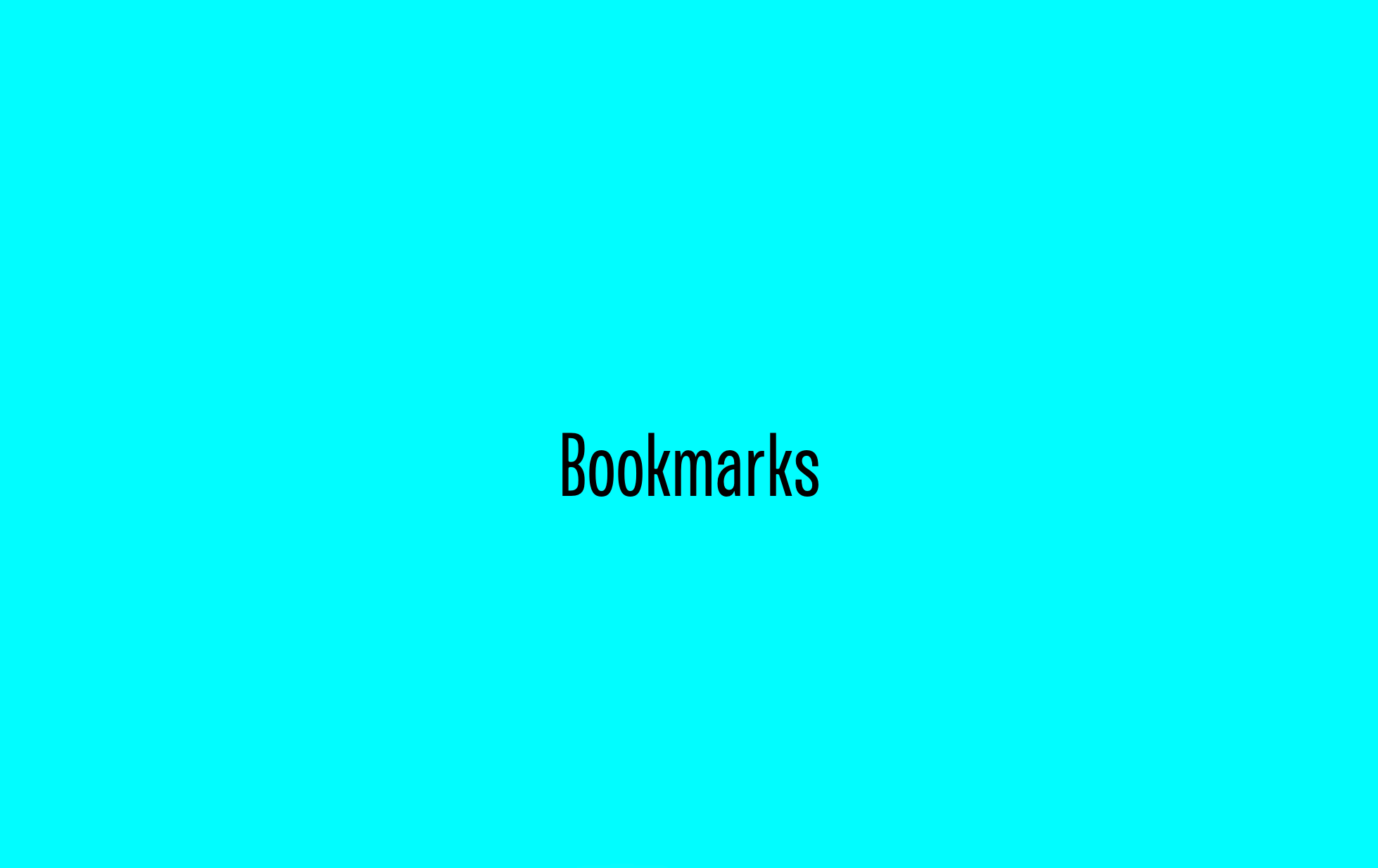 Bookmarks