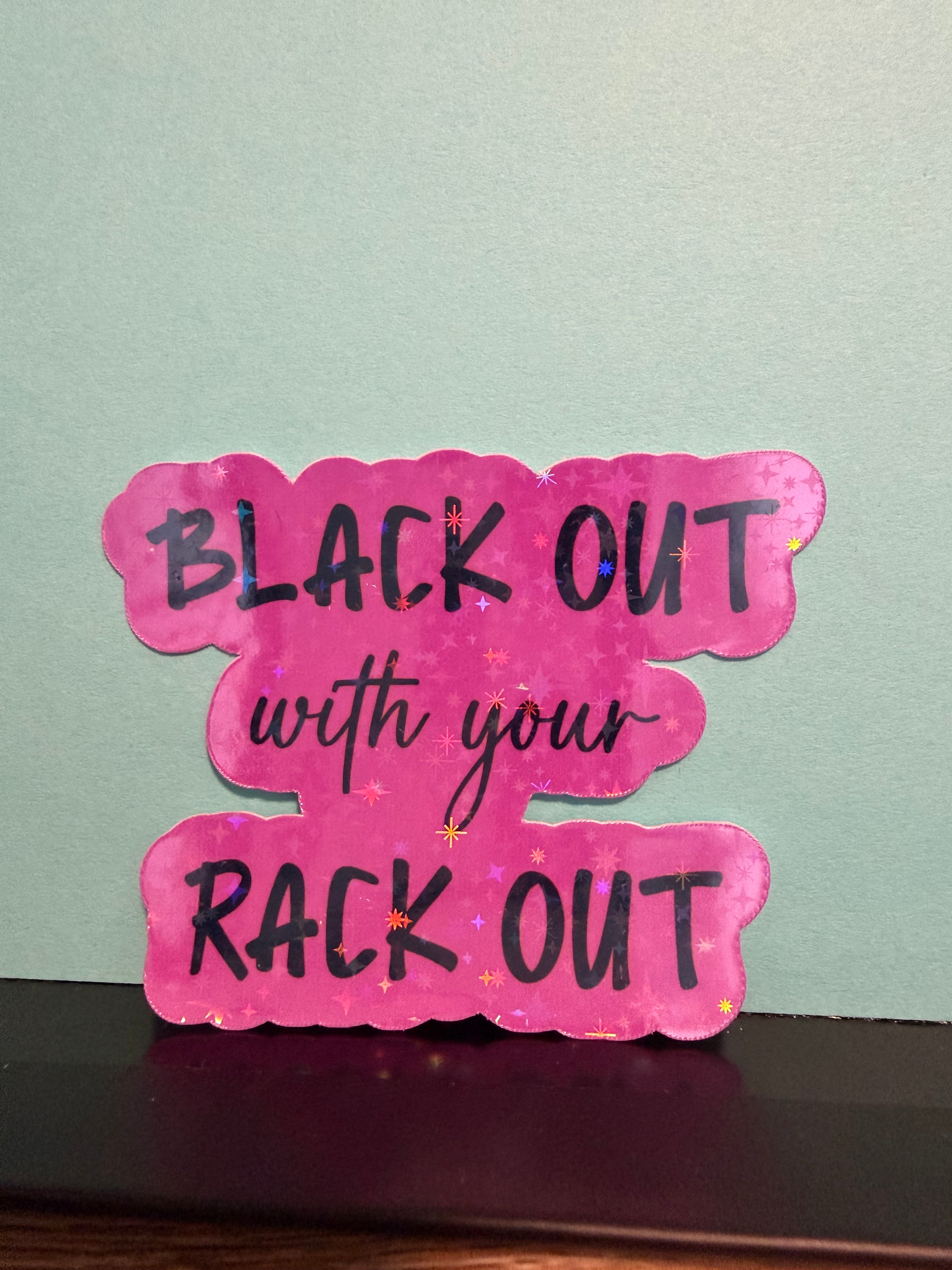 Black Out Sticker