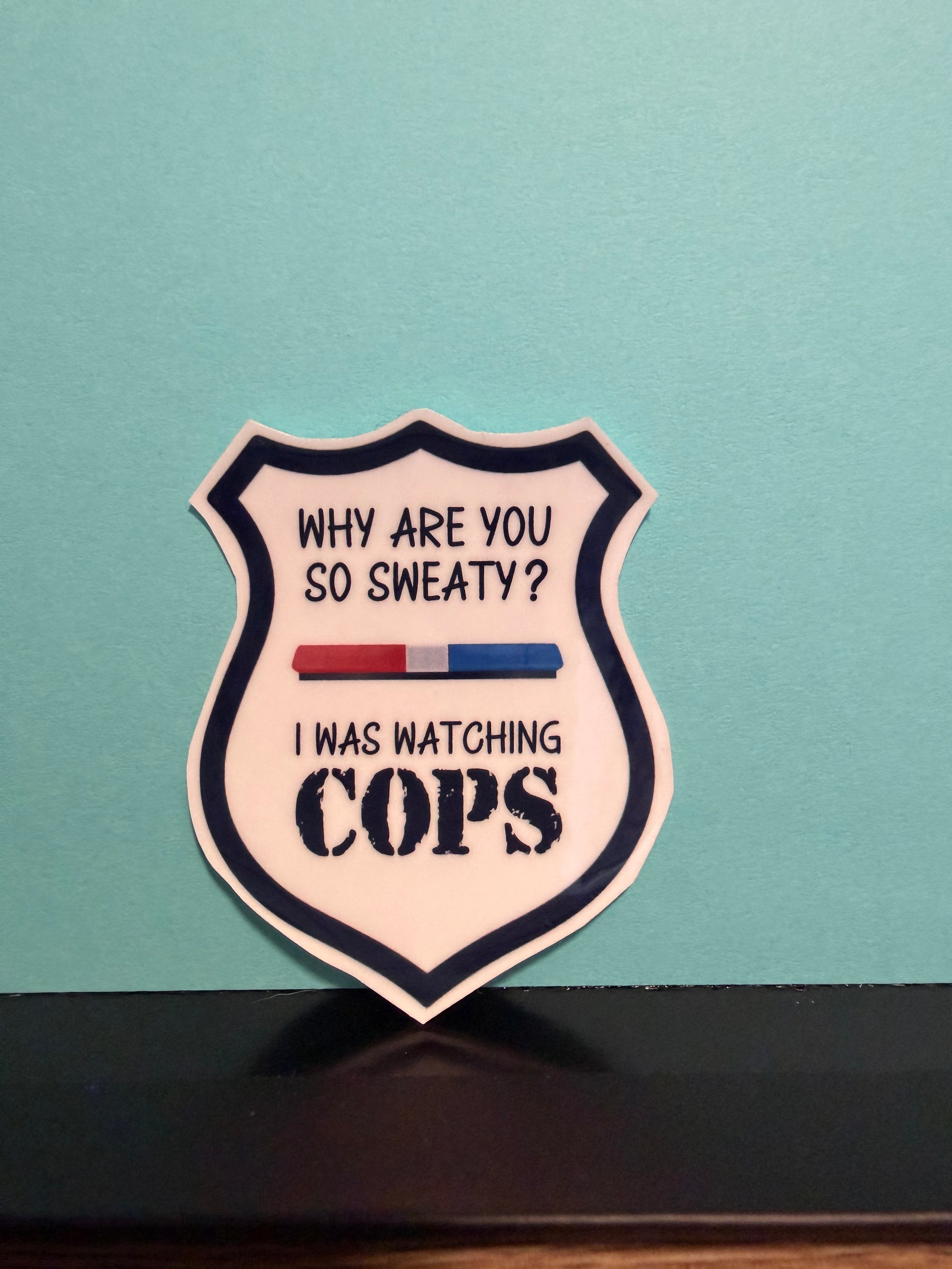 Watching Cops Sticker