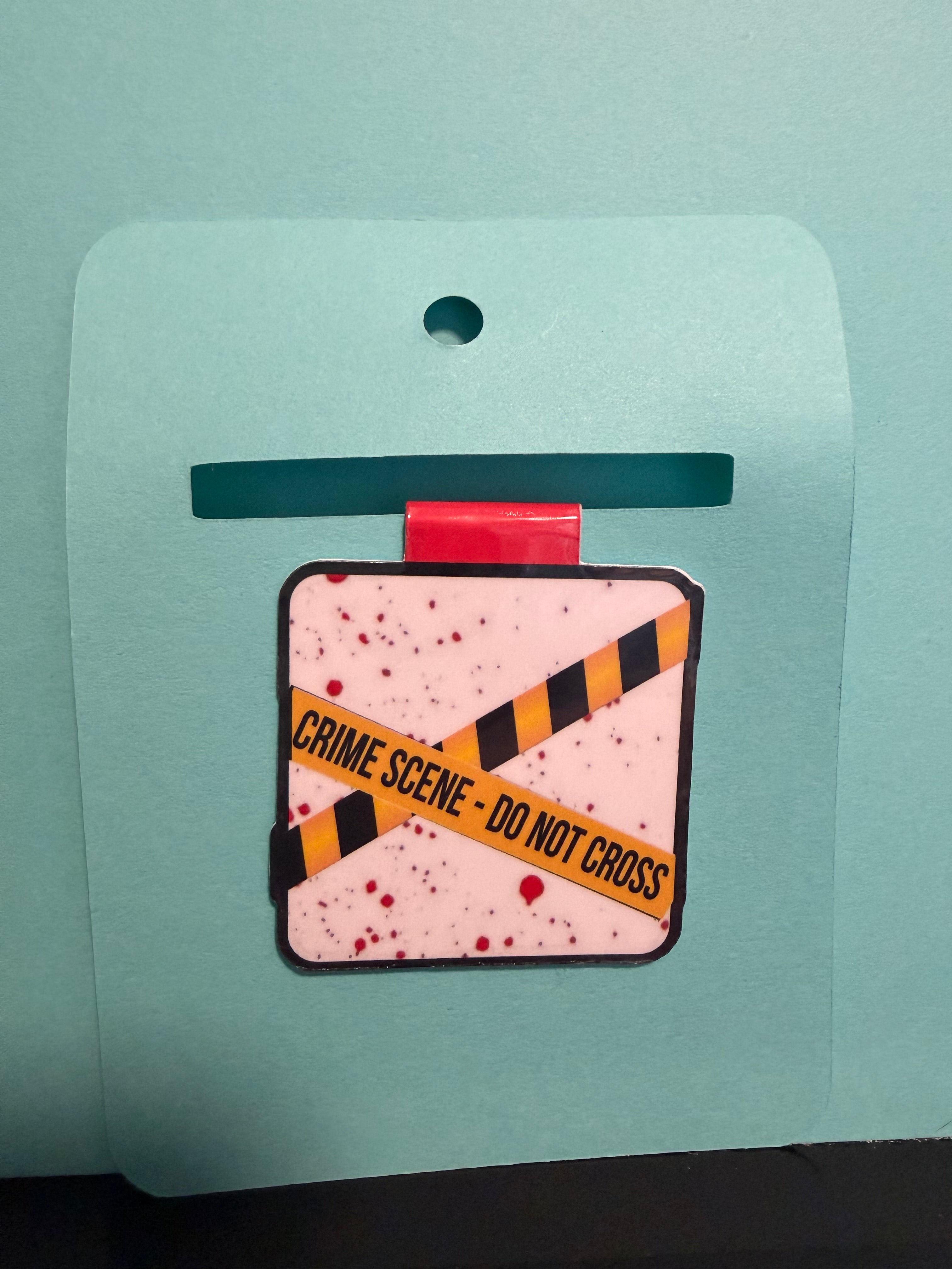 Crime Scene Magnetic Bookmark