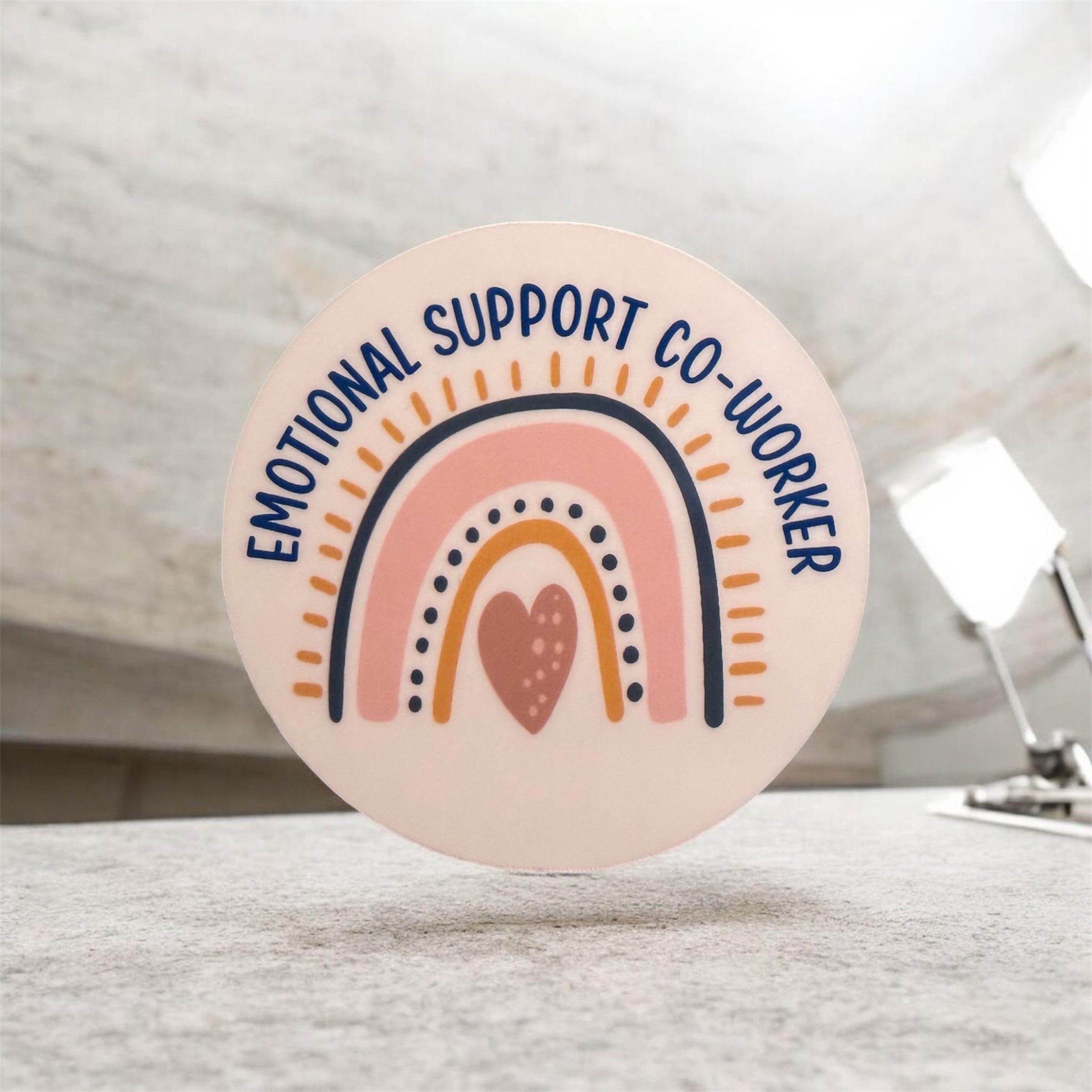 Emotional Support Co-Worker Sticker